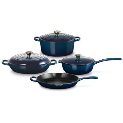7-Piece Enamelled Cast Iron Cookware Set